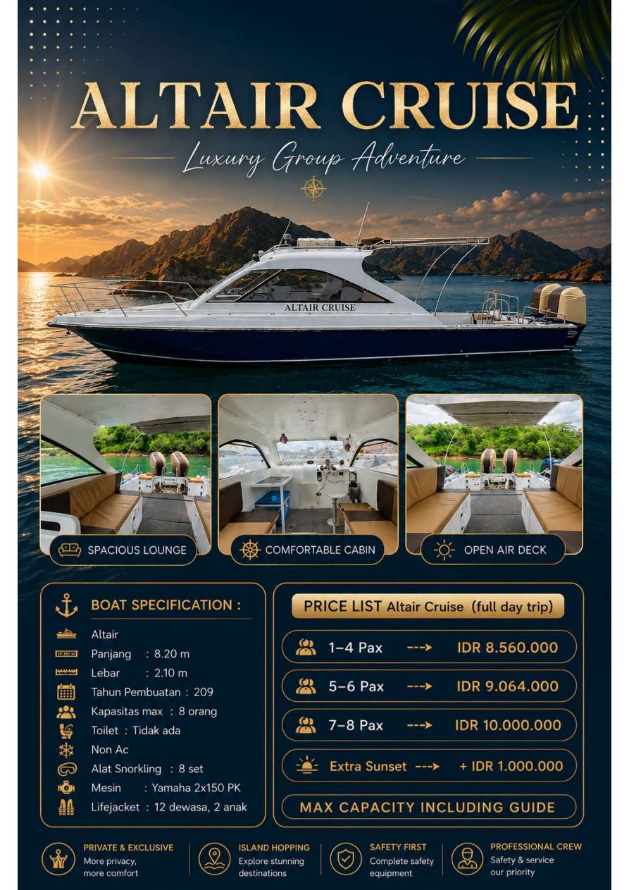 Altair Cruise — 8-seat speedboat