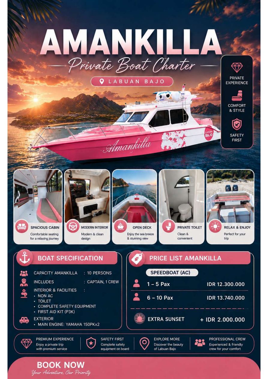 Amankilla — 10-seat speedboat