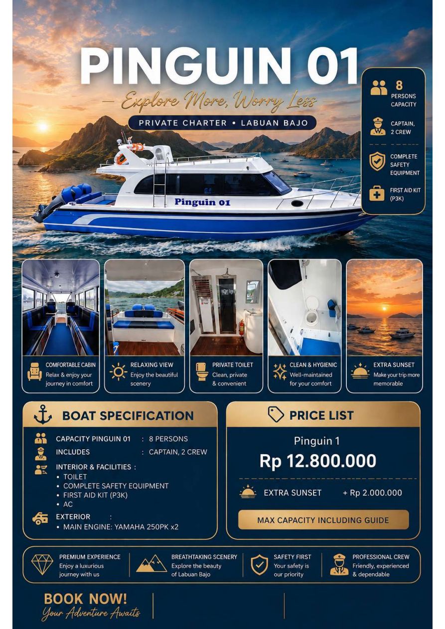 Pinguin 01 — 8-seat speedboat