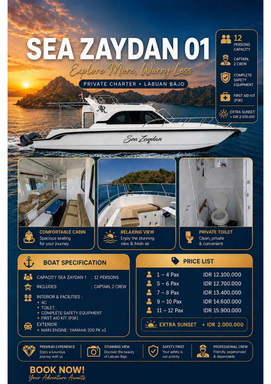 Sea Zaydan 01 — 12-seat speedboat
