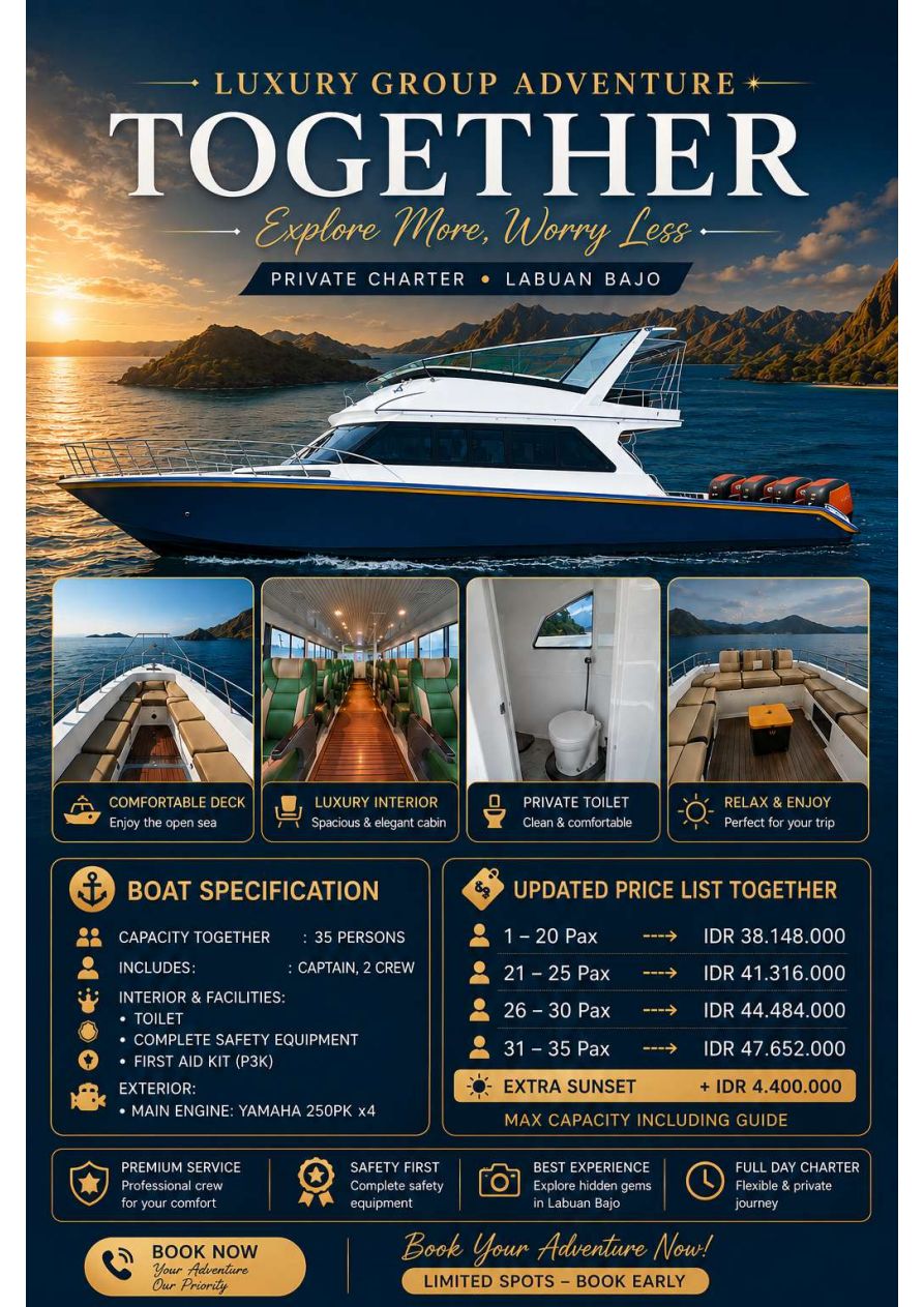 Together — 35-seat speedboat