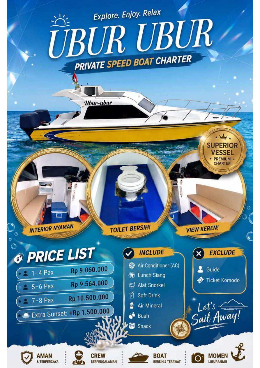 Ubur Ubur — 8-seat speedboat