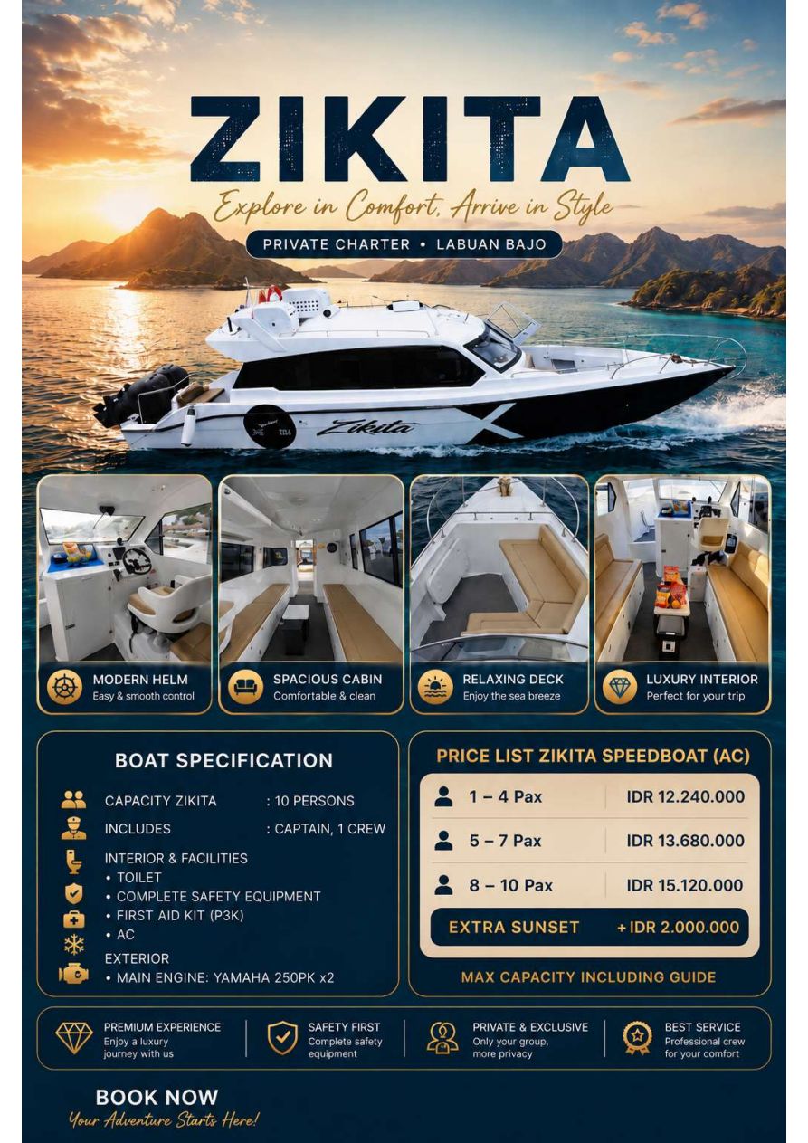 Zikita — 10-seat speedboat